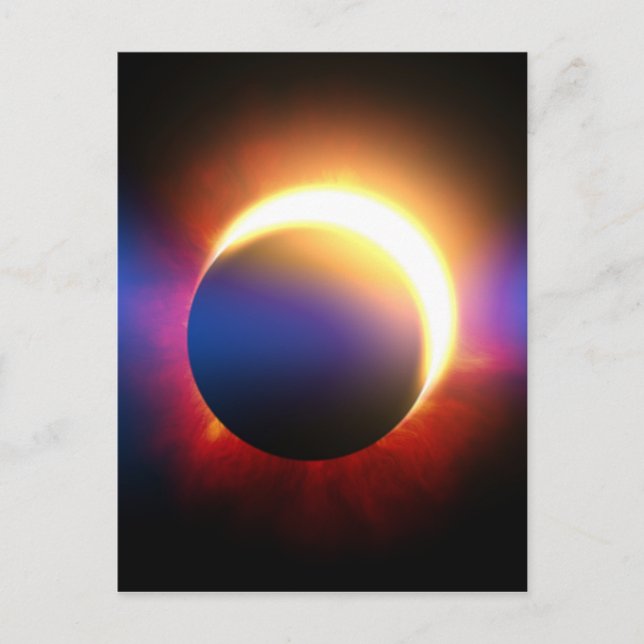 Carte Postale Éclipse solaire (Devant)