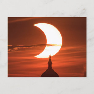 Carte Postale Éclipse solaire 2021