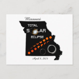 Carte Postale Éclipse solaire du Missouri