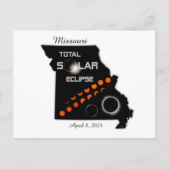 Carte Postale Éclipse solaire du Missouri (Devant)