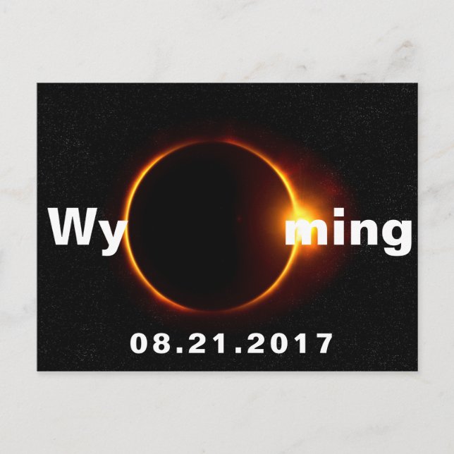 Carte Postale Éclipse solaire du Wyoming (Devant)