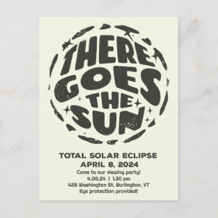 Carte Postale Éclipse solaire totale 2024 Voilà le Soleil