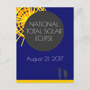 Carte Postale Éclipse solaire totale nationale