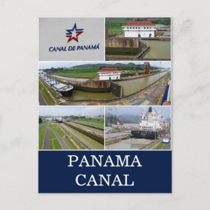 Carte Postale écluses du canal panama