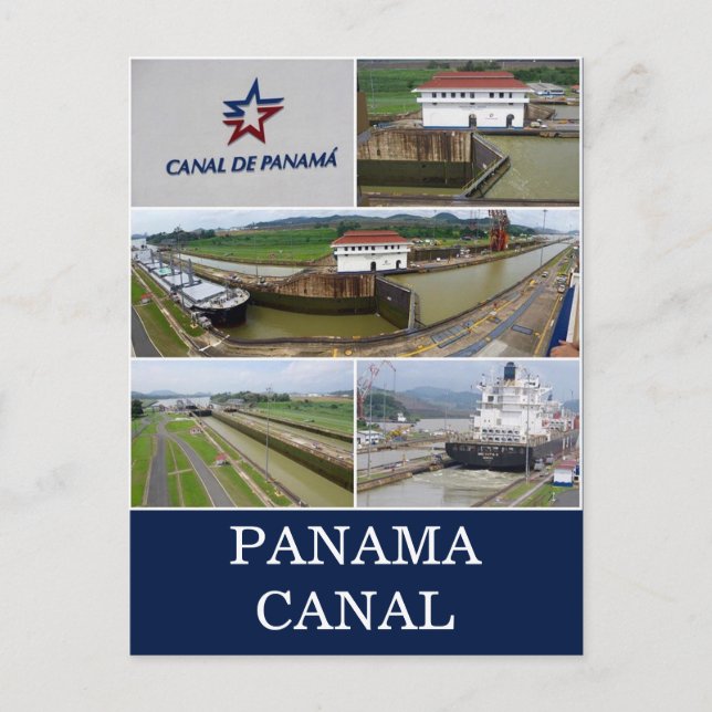 Carte Postale écluses du canal panama (Devant)