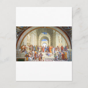 Carte Postale École d'Athènes de Raphaël (Platon et Aristote)