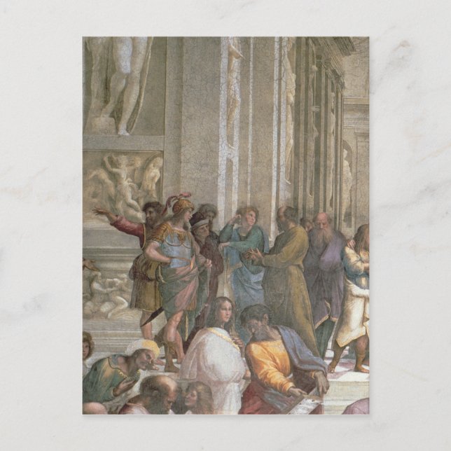 Carte Postale École d'Athènes, de Stanza della (Devant)