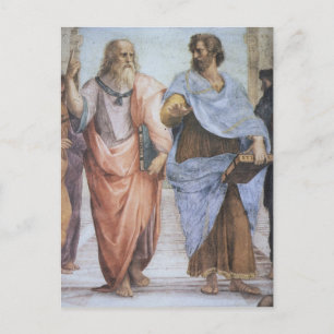 Carte Postale École d'Athènes (détail - Platon & Aristote)
