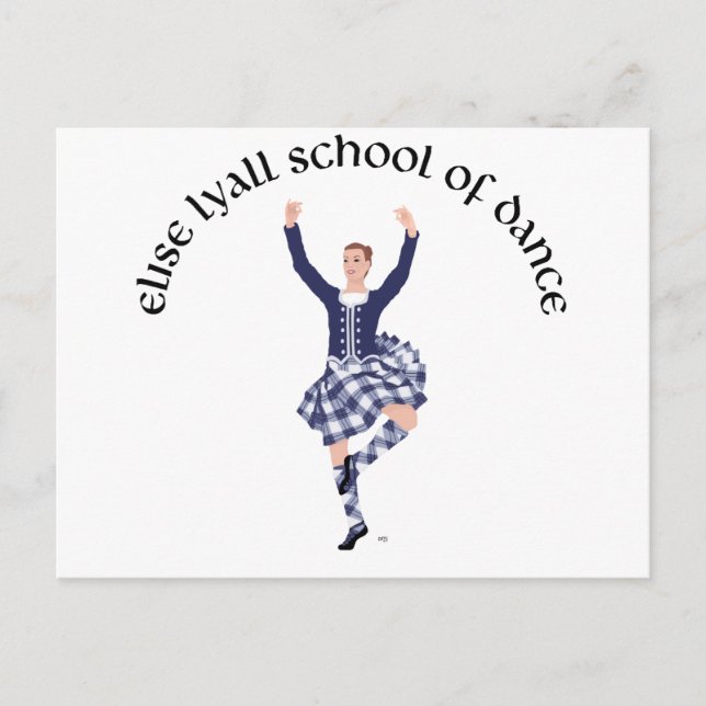 Carte Postale École de danse CUSTOM Elise Lyall (Devant)