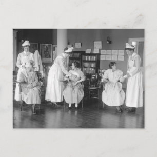 Carte Postale École d'infirmières, les années 1900 tôt