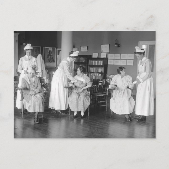 Carte Postale École d'infirmières, les années 1900 tôt (Devant)