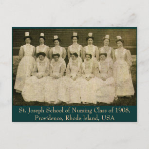 Carte Postale École St Joseph de sciences infirmières de 1908