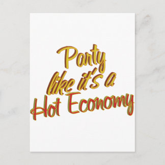 Carte Postale Économie chaude du Parti