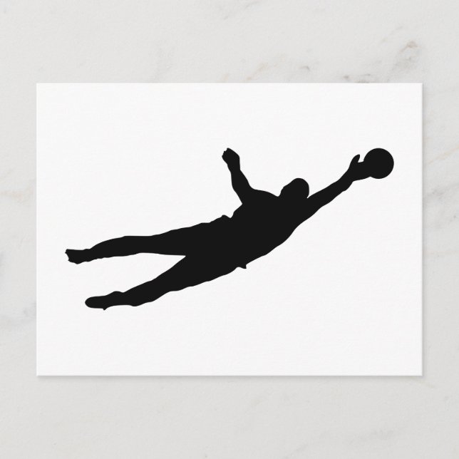 Carte Postale Économies de gardien de but (Devant)