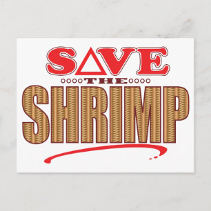 Carte Postale Économisez sur les crevettes
