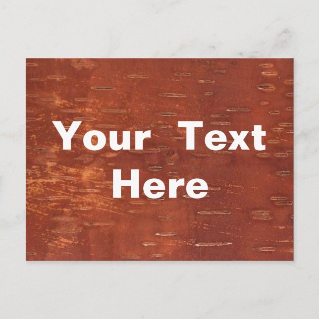 Carte Postale Écorce de Birch Intérieur (Devant)