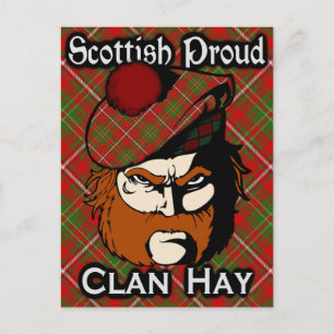 Carte postale écossaise Clan Hay Tartan