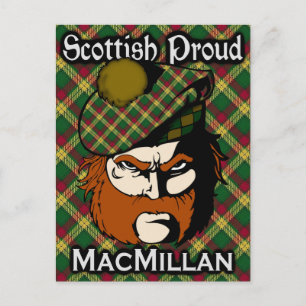 Carte postale écossaise Clan MacMillan Tartan