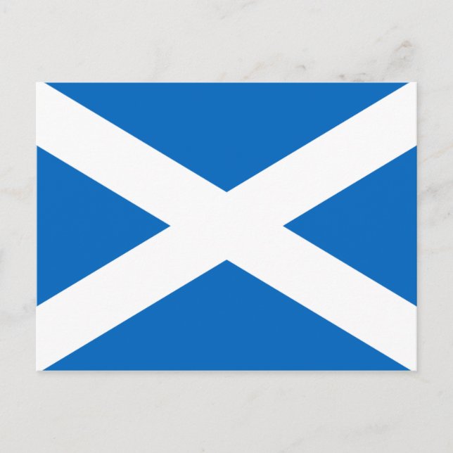 Carte postale écossaise Drapeau (Devant)