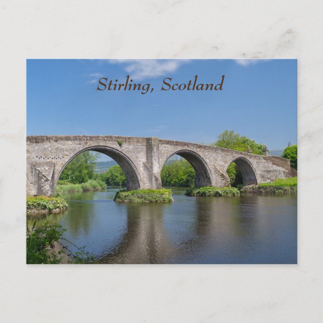 Carte postale écossaise Stirling Bridge (Devant)
