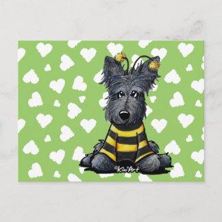 Carte Postale Ecosse Chien Bee