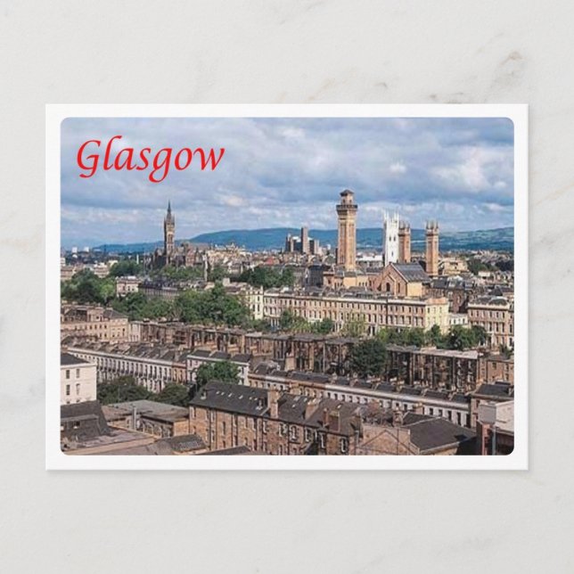 Carte Postale Ecosse - Glasgow - (Devant)