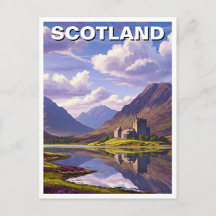 Carte Postale Écosse Highlands Château Voyage