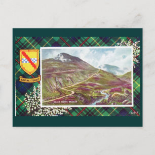 Carte Postale Ecosse vintage, Chasse Stewart, Braemar