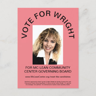 CARTE POSTALE ÉCRITURE DE VOTE