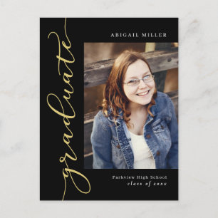 Carte Postale Écriture latérale Modifier la couleur Graduation C