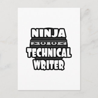 Carte Postale Écrivain technique Ninja