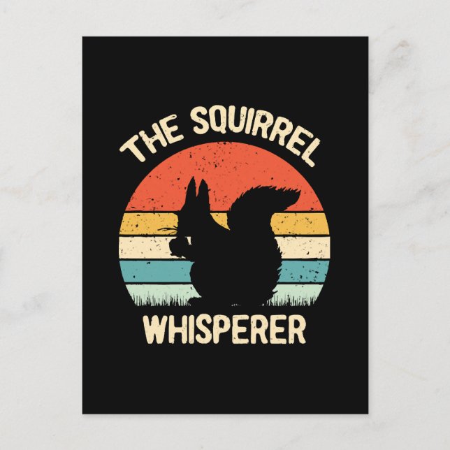 Carte Postale Écureuil Whisperer Écureuil Amateurs Cadeau (Devant)