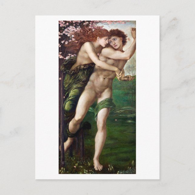 CARTE POSTALE : ED. BURNE - JONES : PHYLLIS + DÉMO (Devant)