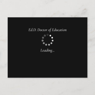 Carte Postale Edd En Cours Doctorat Diplôme Chargement Drôle Gif