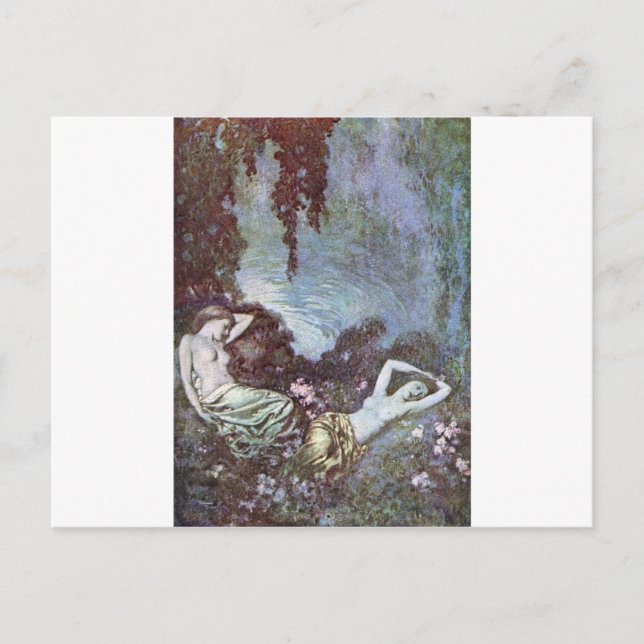 Carte Postale Edgar Allan Poe de Dulac (Devant)