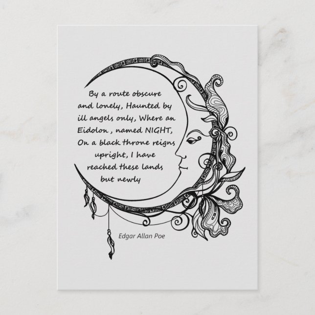 Carte Postale Edgar Allan Poe Dreamland Dreamland (Devant)