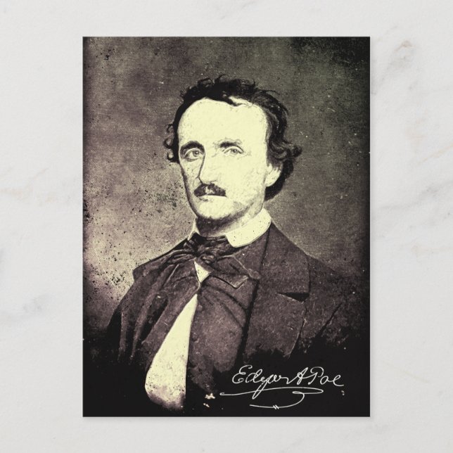 Carte Postale Edgar Allan Poe *Restauré et reachevé* (Devant)