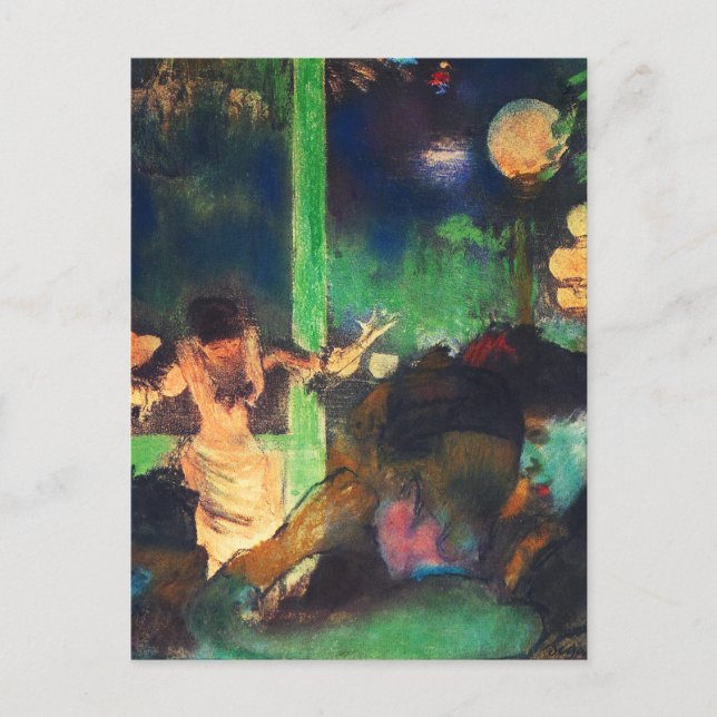 Carte postale : Edgar Degas - Cafe des Ambassadeur (Devant)