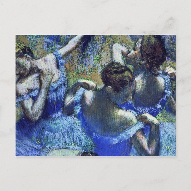 Carte Postale Edgar Degas - Danseurs Bleus (Devant)