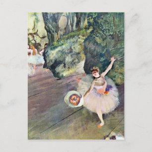 Carte Postale Edgar Degas - Danseuse avec un bouquet de fleurs (