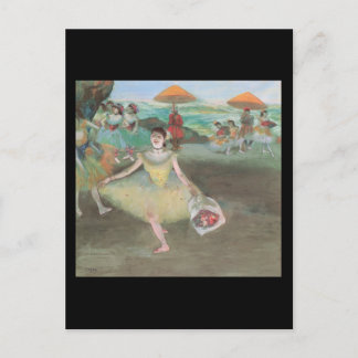 Carte Postale Edgar Degas Danseuse baignant avec un bouquet
