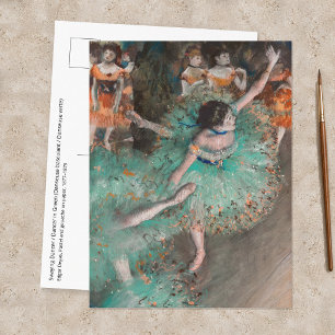 Carte Postale Edgar Degas - Danseuse basculant / Danseuse verte
