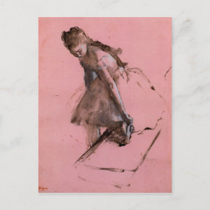 Carte Postale Edgar Degas - Danseuse glissant sur sa chaussure