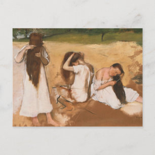 Carte Postale Edgar Degas - Des Femmes Comportant Leurs Cheveux