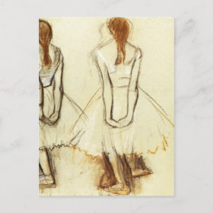 Carte Postale Edgar Degas : Etudier pour la petite danseuse