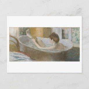 Carte Postale Edgar Degas   Femme dans son bain, éponge sa jambe