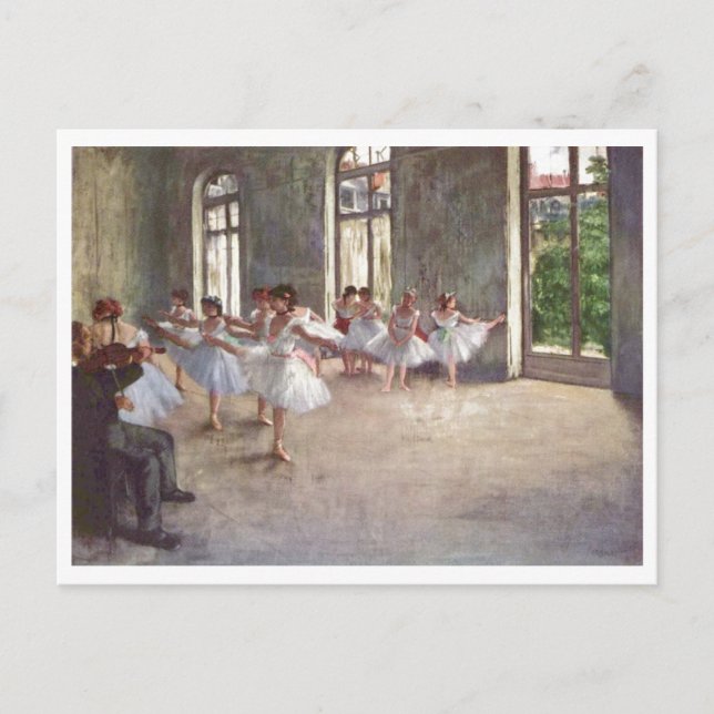 Carte Postale Edgar Degas - huile de la classe 1873 de (Devant)
