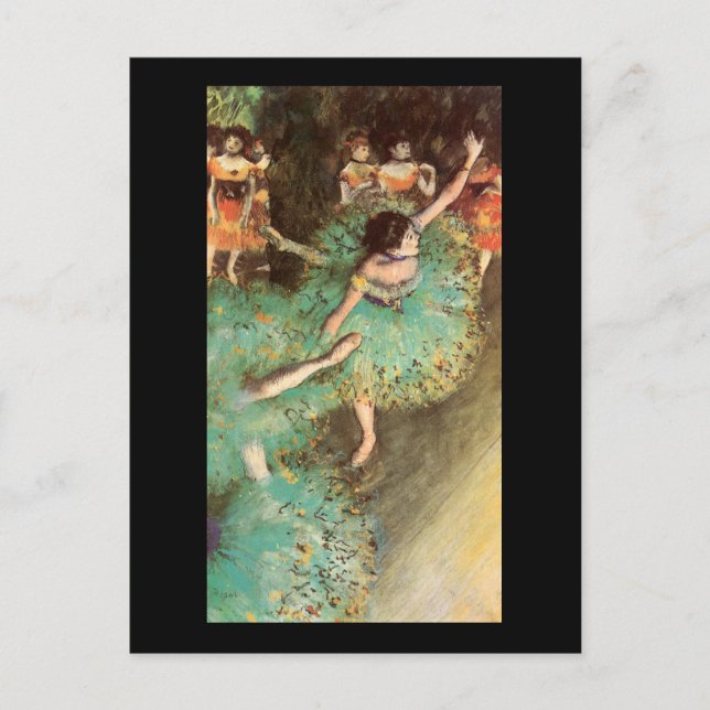 Carte Postale Edgar Degas Le Danseur Vert (Devant)