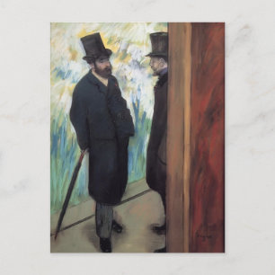 Carte Postale Edgar Degas : Les amis du théâtre