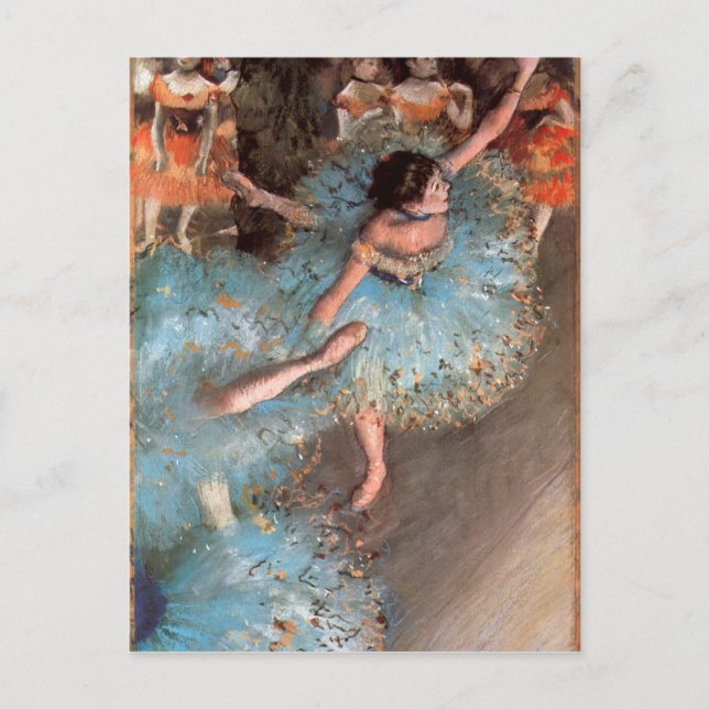 Carte Postale Edgar Degas - Les danseuses des Verts (Devant)